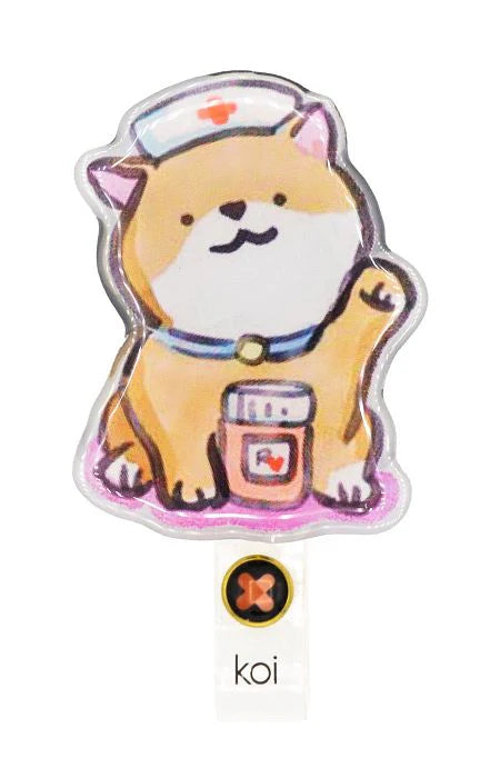 Portagafete Nurse Shiba - Koi