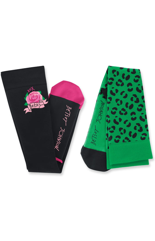 Calcetas de Compresion Leopard Flora